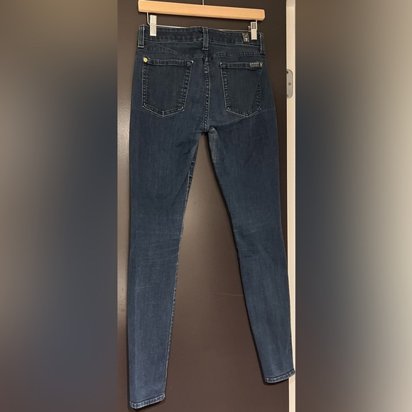 7 for All Mankind The Skinny Dark Wash Size 28 - Picture 8 of 12